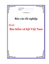 Đề tài Bảo hiểm xã hội Việt Nam
