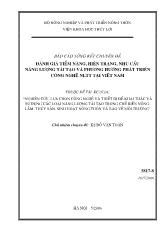 Đánh giá tiềm năng, hiện trạng, nhu cầu năng lượng tái tạo và phương hướng phát triển công nghệ NLTT tại Việt Nam