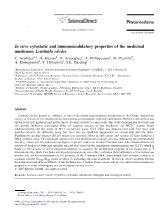 Đề tài In vitro cytostatic and immunomodulatory properties of the medicinal mushroom Lentinula edodes