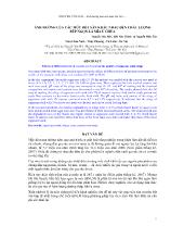 Đề tài Khoa học - Ảnh hưởng của các mức bột sắn khác nhau đến chất lượng búp ngọn lá mía ủ chua
