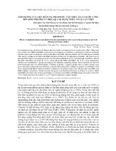 Đề tài Khoa học - Ảnh hưởng của việc bổ sung propiotic vào thức ăn và nước uống đến sinh trưởng và hiệu quả sử dụng thức ăn của gà thịt