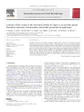 Lentinula edodes enhances the biocontrol activity of Cryptococcus laurentii against Penicillium expansum contamination and patulin production in apple fruits