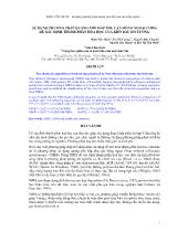 Sử dụng phương pháp quang phổ hấp phụ cận hồng ngoại (nirs) để xác định thành phần hóa học của khô dầu đỗ tương
