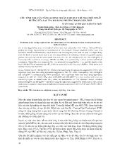 Ước tính nhu cầu năng lượng thuàn cho duy trì (ne) ở bò tơ lỡ hướng sữa lai 75% hf bằng phương pháp gián tiếp
