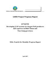 Đề tài Developing GAP systems for dragon fruit producers and exporters in Binh Thuan and Tien Giang provinces - MS6