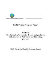 Đề tài Developing GAP systems for dragon fruit producers and exporters in Binh Thuan and Tien Giang provinces - MS5