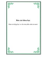 Đề tài Khảo sát động học cơ cấu trên phần Mềm Inventor