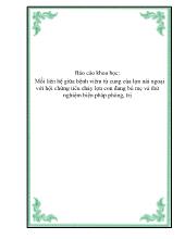 Đề tài Mối liên hệ giữa bệnh viêm tử cung của lợn nái ngoại với hội chứng tiêu chảy lợn con đang bú mẹ và thử nghiệm biện pháp phòng, trị