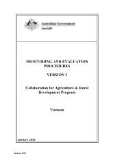Đề tài Monitoring and evaluation procedures - Version 3