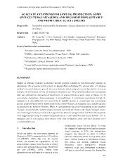 Đề tài Nghiên cứu khoa học acacia plantations for sawlog production- Some sivilcultural measures and recommended suitable and profitable acacia species