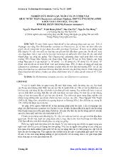 Đề tài Nghiên cứu phân lập, nuôi cấy in vitro tảo silic nước mặn Chaetoceros calcitrans Paulsen, 1905 và ứng dụng sinh khối tảo làm thức ăn cho Tôm he chân trắng