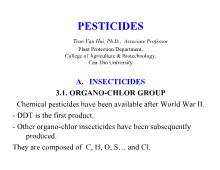 Đề tài Pesticides