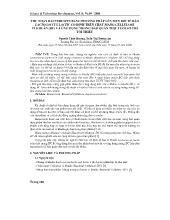 Đề tài Thu nhận Bacteriocin bằng phương pháp lên men bởi tế bào Lactococcus lactic