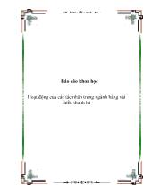 Hoạt động của các tác nhân trong ngành hàng vải thiều Thanh Hà