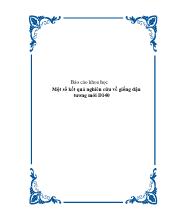 Một số kết quả nghiên cứu về giống đậu tương mới D140