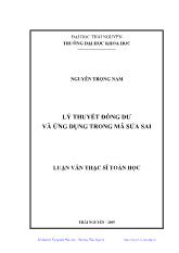 Đề tài Lý thuyết đồng dư và ứng dụng trong mã sửa sai