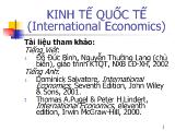 Bài giảng kinh tế quốc tế  Đại học Kinh tế Quốc dân