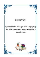 Đề tài Nguồn nhân lực trong quá trình công nghiệp hóa, hiện đại hóa nông