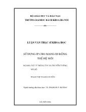 Đề tài Sử dụng ip cho mạng di động thế hệ mới