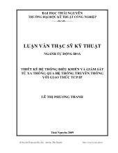 Đề tài Thiết kế hệ thống điều khiển và giám sát từ xa thông qua hệ thống truyền thông với giao Thức Tcp-Ip