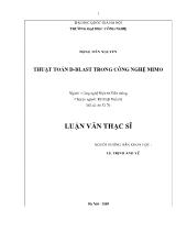 Đề tài Thuật toán d-Blast trong công nghệ mimo