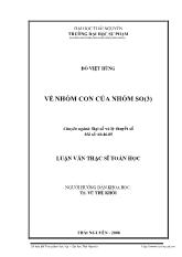 Đề tài Về nhóm con của nhóm so