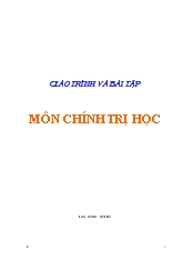 Giáo trình và bài tập môn chính trị học