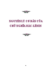 Nguyên lý cơ bản của chủ nghĩa Mác-Lênin