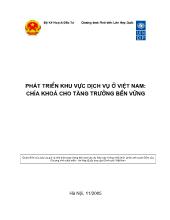 Phát triển khu vực dịch vụ ở Việt Nam Chìa khóa cho tăng trưởng bền vững