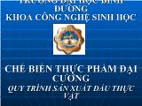 Quy trình sản xuất dầu thực vật