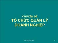 Tổ chức quản lý doanh nghiệp