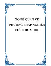 Tổng quan về phương pháp nghiên cứu khoa học