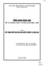 Xây dựng nền văn hóa đạo đức ở nước ta hiện nay