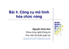 Bài 4 Công cụ mô hình hóa chức năng