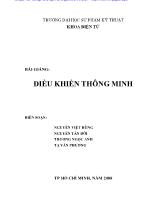 Bài giảng Điều khiển thông minh