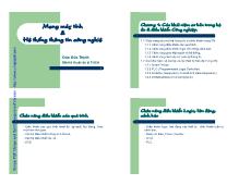 Bài giảng- Mạng máy tính và hệ thống thông tin công nghệ