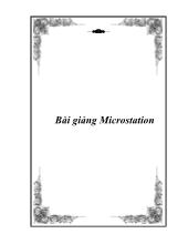 Bài giảng Microstation