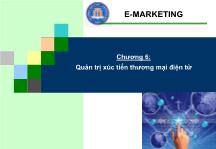 Bài giảng thương mại điện tử Quản trị xúc tiến thương mại điện tử