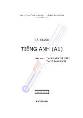 Bài giảng Tiếng Anh (A1)