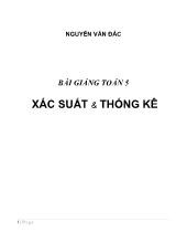 Bài Giảng Xác suất và thống kê