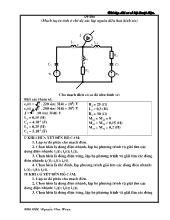 Bài tập cơ sở kỹ thuật điện