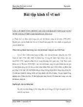 Bài tập kinh tế vĩ mô