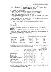 Bài tập tài chính doanh nghiệp - Chi phí sản xuất kinh doanh