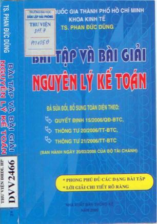 Bài tập và bài giải nguyên lý kế toán part 1