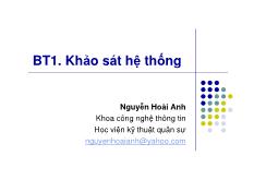 BT1 Khảo sát hệ thống