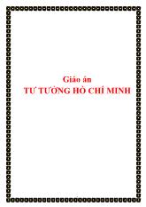 Giáo án Tư tưởng Hồ Chí Minh