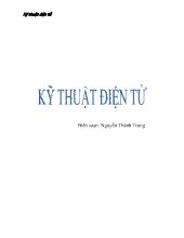 Giáo trình Kỹ thuật điện tử