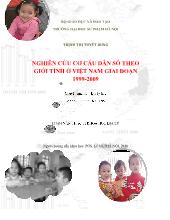 Đề tài Địa lý Nghiên cứu cơ cấu dân số theo giới tính ở Việt Nam 1999-2009
