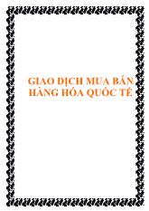 Giao dịch mua bán hàng hóa quốc tế