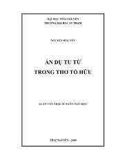 Luận văn Ẩn dụ tu từ trong thơ tố hữu